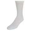 Dr. Scholl's Men's Big And Tall Diabetic Circulatory Crew Socks (4 Pair Pack) In White