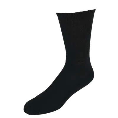 Dr. Scholl's Men's Diabetic Circulatory Crew Socks (4 Pair Pack) In Black