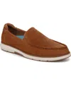 Dr. Scholl's Men's Feel Engaged Plantar Fasciitis Moc Loafers In Dark Tan