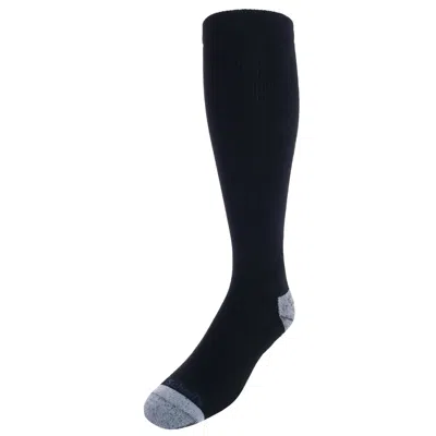 Dr. Scholl's Men's Over The Calf Compression Work Sock (1 Pair) In Black