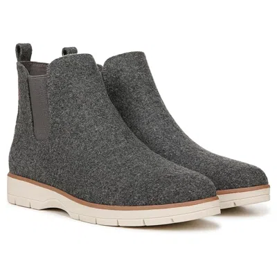 Dr. Scholl's Northbound Boots Women's Charcoal Round Toe Chelsea Htat1111 In Animal Print