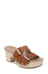 Dr. Scholl's Original Vibe Wood-bottom Sandals In Honey