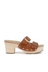Dr. Scholl's Original Vibe Wood-bottom Sandals In Yellow
