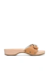 Dr. Scholl's Original Wood-bottom Sandals In Brown