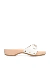 Dr. Scholl's Original Wood-bottom Sandals In White