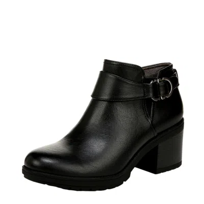 Dr. Scholl's Prue Boots Black Faux Leather J1312s1001 Women's