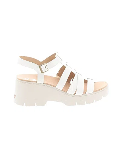 Pre-owned Dr. Scholl's Sandals In White