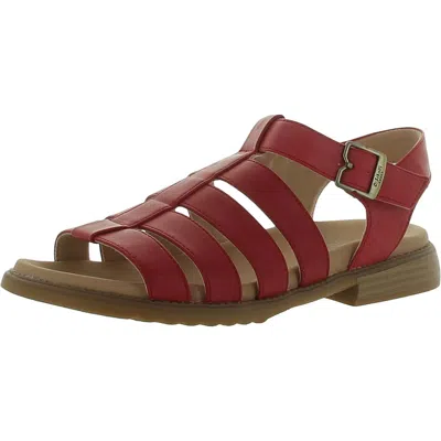 Dr. Scholl's Shoes A Ok Womens Faux Leather Strappy Gladiator Sandals In Multi