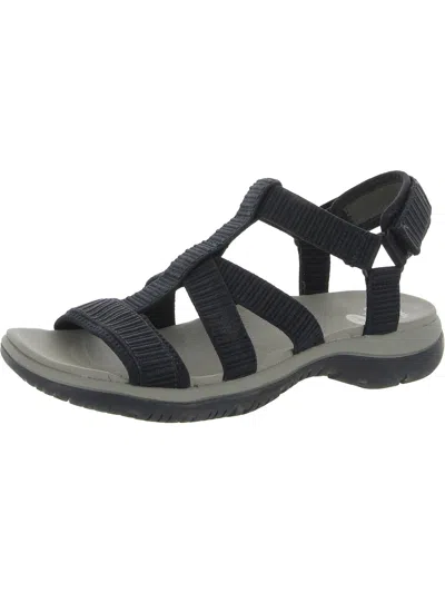 Dr. Scholl's Shoes Adalia Womens Strappy Ankle Strap Sport Sandals In Black