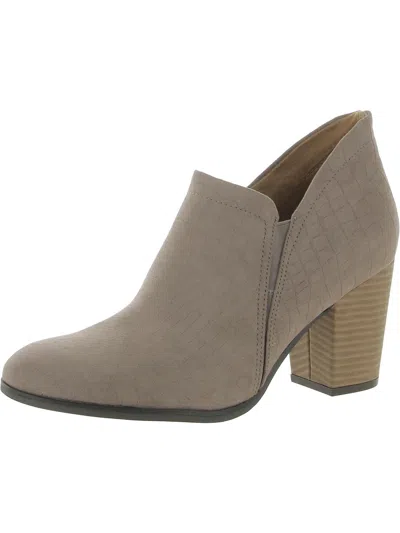 Dr. Scholl's Shoes All My Life Womens Suede Almond Toe Ankle Boots In Multi