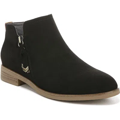 Dr. Scholl's Shoes Astir Womens Zipper Ankle Booties In Black
