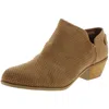 Dr. Scholl's Shoes Better Womens Faux Suede Perforated Ankle Boots In Multi