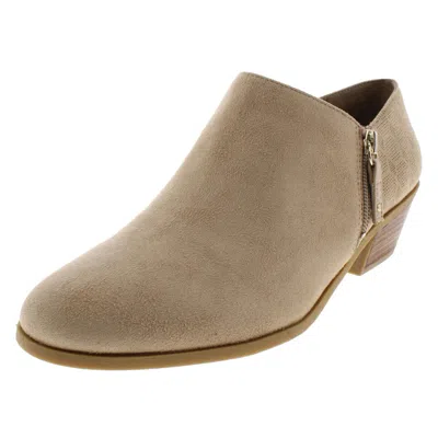 Dr. Scholl's Shoes Brief Womens Faux Suede Ankle Shooties In Yellow