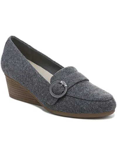 Dr. Scholl's Shoes Brooke Womens Slip On Wedge Heels In Multi