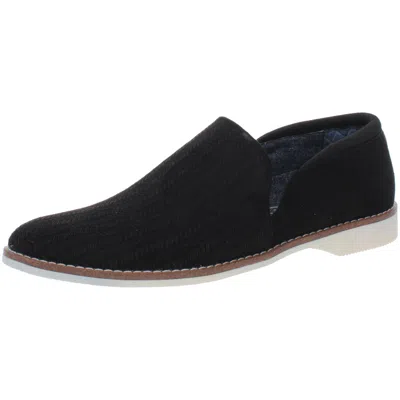 Dr. Scholl's Shoes City Slicker Womens Faux Suede Flat Loafers In Black