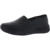 Dr. Scholl's Shoes Dive In Womens Faux Leather Slip On Work And Safety Shoes In Black