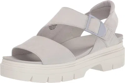 Pre-owned Dr. Scholl's Shoes Women's Take Off Heeled Sandal In Vapor Grey