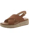 Dr. Scholl's Shoes Ember Womens Criss-cross Platform Slingback Sandals In Multi