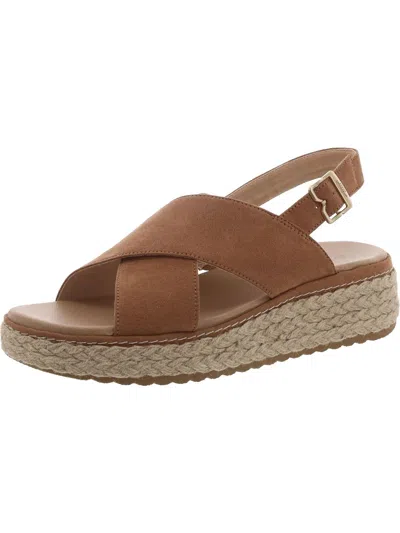 Dr. Scholl's Shoes Ember Womens Criss-cross Platform Slingback Sandals In Multi