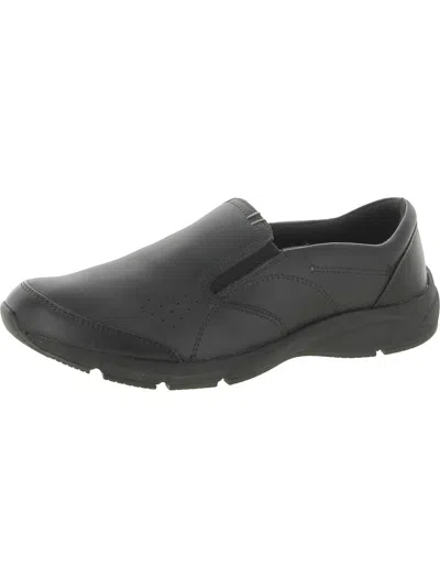 Dr. Scholl's Shoes Establish Womens Leather Slip Resistant Work And Safety Shoes In Grey