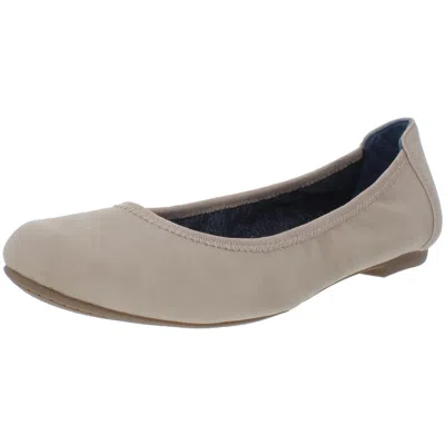 Dr. Scholl's Shoes Feel Good Womens Faux Leather Flats Ballet Flats In Neutral