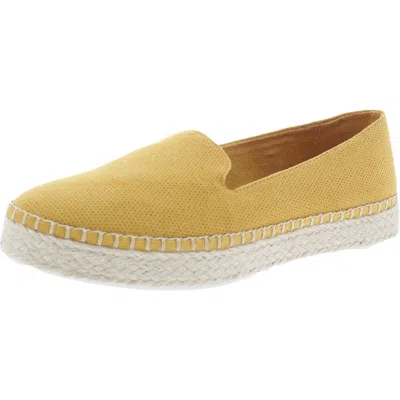 Dr. Scholl's Shoes Find Me Womens Slip On Espadrilles In Gold