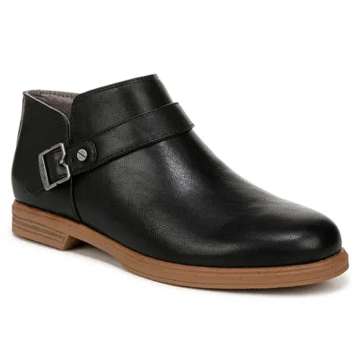 Dr. Scholl's Shoes Hello Womens Zipper Faux Leather Shooties In Black