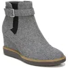 Dr. Scholl's Shoes Jacinda Womens Zipper Buckle Ankle Boots In Grey