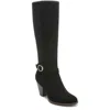 Dr. Scholl's Shoes Knockout Womens Faux Suede Round Toe Mid-calf Boots In Black