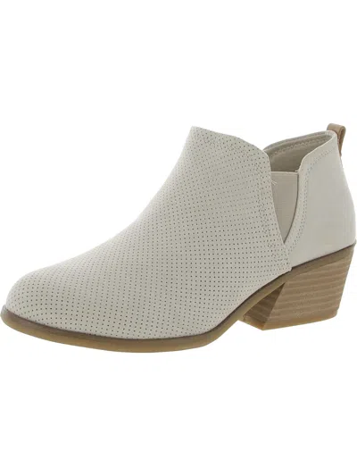 Dr. Scholl's Shoes Laurel Womens Padded Insole Booties In White