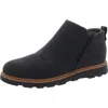 Dr. Scholl's Shoes Margo Womens Anti-odor Technology Faux Leather Booties In Black