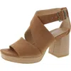 Dr. Scholl's Shoes Maya Womens Microfiber Criss-cross Platform Sandals In Multi