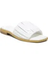 DR. SCHOLL'S SHOES MIMOSA WOMENS LEATHER SLIP ON SLIDE SANDALS