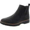 Dr. Scholl's Shoes Northbound Womens Solid Man Made Ankle Boots In Black