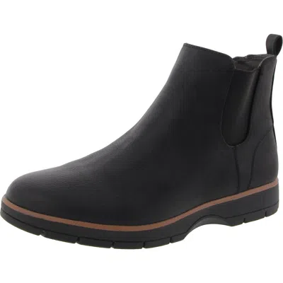 Dr. Scholl's Shoes Northbound Womens Solid Man Made Ankle Boots In Black