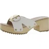 Dr. Scholl's Shoes Original Max Womens Leather Open Toe Heels In Multi