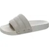 Dr. Scholl's Shoes Pisces Chill Womens Leather Slip On Slide Sandals In Gray