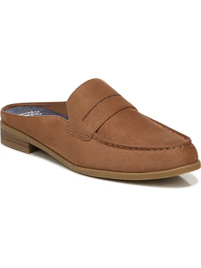 Dr. Scholl's Shoes Rate Mule Womens Faux Leather Slip On Mules In Gold