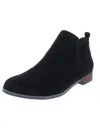 Dr. Scholl's Shoes Rate Womens Faux Suede Padded Insole Booties In Black
