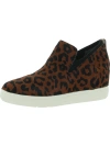 Dr. Scholl's Shoes Scarlette Womens Calf Hair Slip On Fashion Sneakers In Brown