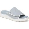 Dr. Scholl's Shoes Time Off Set Womens Comfort Insole Slip On Slide Sandals In Blue