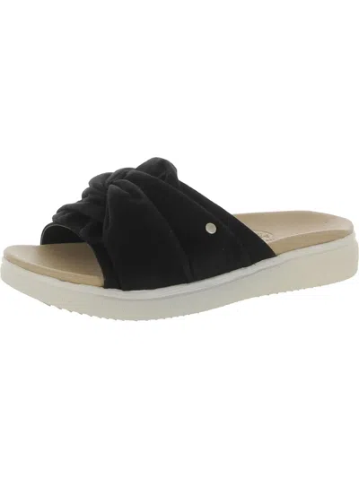 Dr. Scholl's Shoes Wander On Womens Casual Slip On Slide Sandals In Black