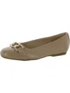 Dr. Scholl's Shoes Wexley Adorn Womens Chain Slip On Ballet Flats In Grey