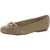 Dr. Scholl's Shoes Wexley Adorn Womens Chain Slip On Ballet Flats In Grey