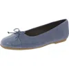 Dr. Scholl's Shoes Wexley Bow Womens Faux Leather Slip-on Ballet Flats In Multi