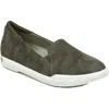 Dr. Scholl's Shoes Womens Flats Round Toe Slip-on Sneakers In Green