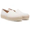 Dr. Scholl's Sunray Flats Wowhite Slip On Round Toe Espadrille Gal149 In White