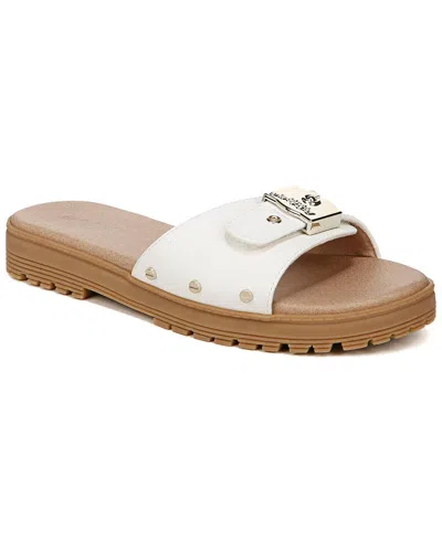 Dr. Scholl's Women's Think Iconic Lug Sole Slides In White