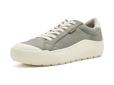 DR. SCHOLL'S TIME OFF LACE-UP WOMEN'S FLAT SHOES SAGE GREEN: 8.5 M