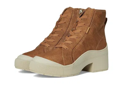 Dr. Scholl's Time Up Lace-up Short Boots In Brown